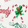 18" x 10" Metal Candy Cane Sign