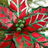 20" x 12" Metallic Poinsettia