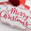 18" x 9” Metal Merry Christmas Wall Piece