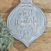 14" x 20" Metal Most Wonderful Time Wall Piece