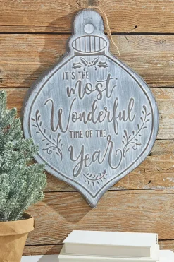 14" x 20" Metal Most Wonderful Time Wall Piece