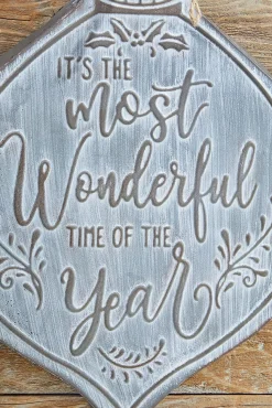 14" x 20" Metal Most Wonderful Time Wall Piece