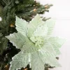 20” x 14" Mint Sugared Poinsettia Stem