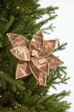 19" x 10" Natural Poinsettia Stem