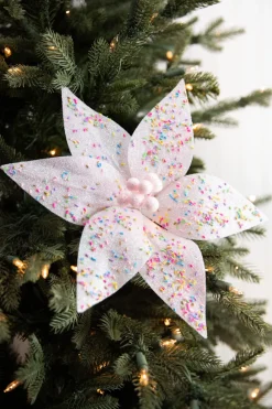 24” x 12" Pink Sprinkles Candy Poinsettia