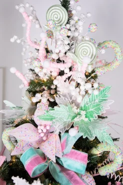 24” x 12" Pink Sprinkles Candy Poinsettia