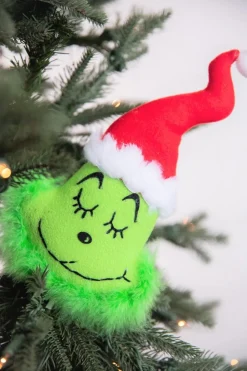 19” x 4.5" Plush Green Monster Head