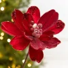18" x 9" Red Jewel Magnolia Stem