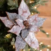 22” x 12" Reindeer Check Poinsettia Stem