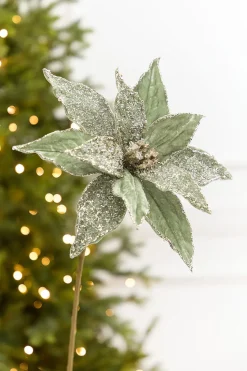 20" x 12” Sage Poinsettia Stem