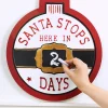 16" x 19" "Santa Stops Here" Wall Decor