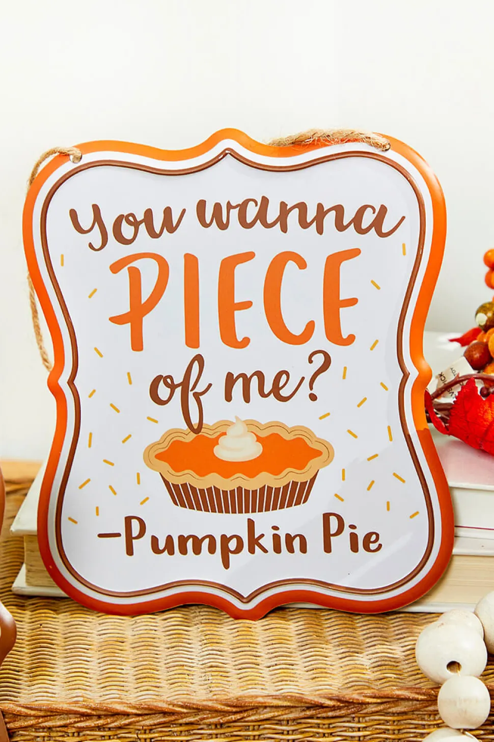 7" x 6" Tin Thanksgiving Sign