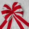16" x 10” Velvet Ice Fur Double Bow Ornament