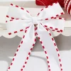 13.5" x 9" White Bow Ornament