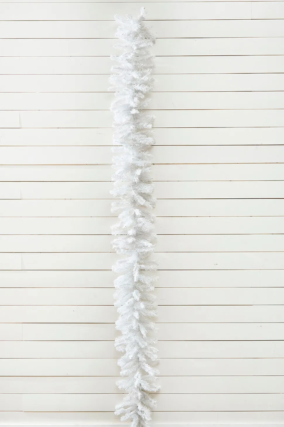 9' x 12" White Crystal Spruce Garland