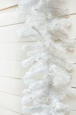 9' x 12" White Crystal Spruce Garland
