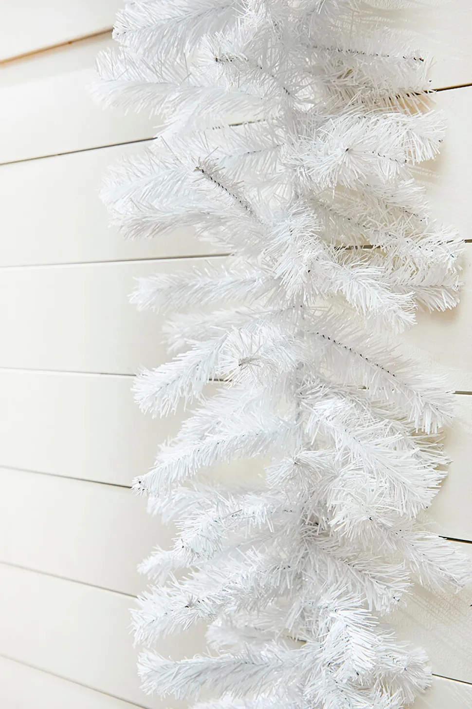 9' x 12" White Crystal Spruce Garland