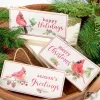 3.5" x 8" Wooden Cardinal on Branch Sign Ornament