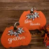 15x16 Wooden/Metal Greeting Pumpkin
