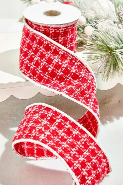4" x 5 Yard Cozy Christmas Knit Ribbon