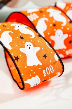 2.5" x 10 Yard Ghosts/Boo Ribbon