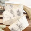 2.5" x 10 Yard Glitter Birch Bark On Cotton