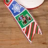 2.5” x 10 Yard Multicolor Joy Love Peace Holiday Ribbon