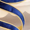 1" x 10 Yard Navy Velvet Ribbon