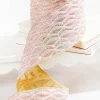 4" x 5 Yard Pink Chadwick Dupioni Back Ribbon