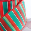 2.5" x 10 Yard Red/Green Holiday Stripe Wired Ribbon