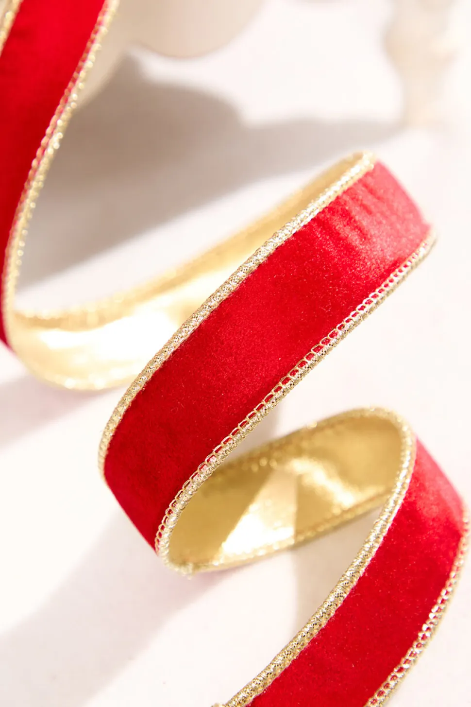 1" x 10 Yard Red Velvet Ribbon