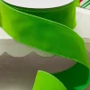 2.5" x 25 Yards Apple Green Velvet Ribbon