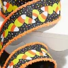 2.5" x 10 Yards Candy Corn Ribbon