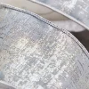 4" x 5 Yard Silver Jacquard Dupion Ribbon