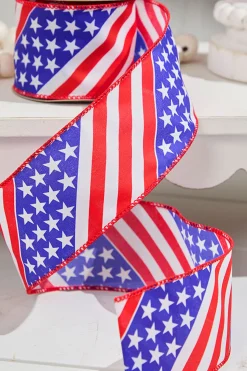 2.5" x 10 Yards Star & Stripe Ribbon