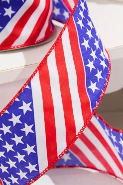 2.5" x 10 Yards Star & Stripe Ribbon