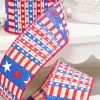 2.5" x 10 Yards Star Stripe Ribbon- Light Canvas