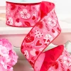 2.5" x 10 Yards Valentine Love Letter Ribbon