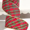 4" x 10 Yard Traditional Holiday Plaid Ribbon
